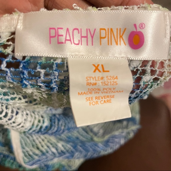 Blue and Green Long Sleeve Mesh Shirt - Picture 5 of 6